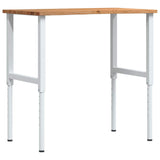 Workbench Light Brown 100x60x cm Solid Wood Oak 3309719
