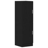 2 Piece Kitchen Cabinet Set Black Engineered Wood 3324143