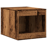 Cat Litter Box Enclosure Old Wood 47x59x42 cm Engineered Wood 857767