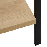 288219 3-Layer Book Shelf Oak 60x27,6x90,5 cm Engineered Wood