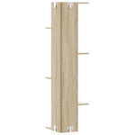 ZNTS Wall Corner Shelf Sonoma Oak 36.5x36.5x140 cm Engineered Wood 852629