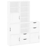 Side Cabinets 5 pcs "ODDA" White 40x24x79 cm Solid Wood Pine 3365359