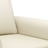2-Seater Sofa Cream 120 cm Faux Leather 359500