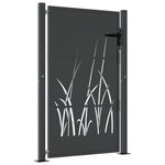 Garden Gate Anthracite 105x130 cm Steel Grass Design 153168