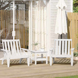 Garden Adirondack Chairs 2 pcs White 75x77x77 cm Solid Wood Pine 859333