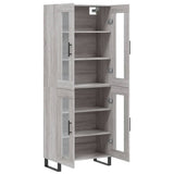 Highboard Grey Sonoma 69.5x34x180 cm Engineered Wood 3198303