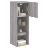 TV Cabinet with LED Lights Grey Sonoma 30.5x30x90 cm 837011
