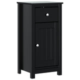 Bathroom Cabinet BERG Black 40x34x80 cm Solid Wood Pine 358541