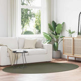 Area Rugs Oval HUARTE Forest Green 160 x 230 cm 100% Polyester 4103646