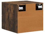 Wall-Mounted Bedside Cabinet Smoked Oak 34.5 x 33 x 40 cm 899325