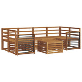 Sofa Sets 7 pcs Natural Solid Acacia Wood 3374459