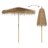 Tiki Umbrella with Banana Leaf Canopy 240 cm Bamboo 4108224