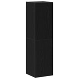 TV Cabinet Set 4 pcs Black Oak Engineered Wood 3332587