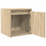 ZNTS Wall-Mounted Bedside Cabinets 2 pcs Sonoma Oak 38x34x40 cm 861234