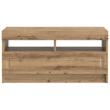 LED TV Cabinet Artisan Oak Engineered Wood 897884
