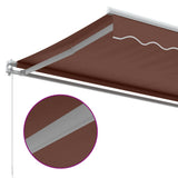 Manual Retractable Awning Brown 500x350 cm 3215395