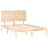 Bed Frame without Mattress 140x190 cm Solid Wood Pine 3104783