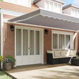 Retractable Awning Retractable Manual Light Grey 600 x 350 cm 3331765