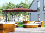 3m Hanging Umbrella Parasol-Coffee T3398P323918