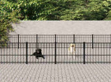 Outdoor Dog Kennel Steel 28.23 m 3124636