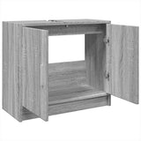 Sink Cabinet Grey Sonoma 63x29x55 cm Engineered Wood 848099