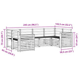 Sectional Sofa Set 6 pcs Natural 3375374