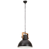 320535 Industrial Hanging Lamp 25 W Black Round 40 cm E27
