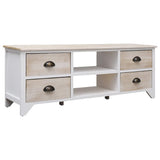 TV Cabinet 108x30x40 cm Solid Paulownia Wood 338520