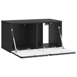 Wall-Mounted TV Cabinet Black 59.5 x 31 x 30 cm Engineered Wood 898366