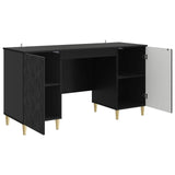 Desk Black Engineered Wood 142.5 x 50 x 75 cm 3414613