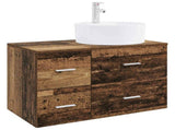 Bathroom Furniture Set 2 pcs Old Wood Engineered Wood 3403990