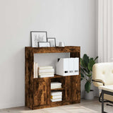 Highboard Smoked Oak 92x33x100 cm Engineered Wood 855128