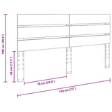 Headboard White Engineered Wood 887513