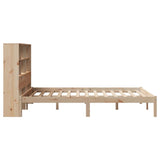Bookcase Bed without Mattress 150x200 cm King Size Solid Wood Pine 3321589