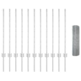 Fence and Post Silver 0.8 x 25 m Steel 3336358