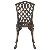 Garden Dining Set 7 pcs Bronze Aluminium 3334672