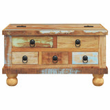 Coffee Table Reclaimed Wood 70x70x38 cm 243978