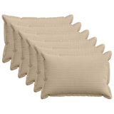 Cushion Cover 6 pcs HOUTEN Taupe 50 x 75 cm Corduroy 919826