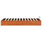 Ottoman Bed Frame with Storage Wax Brown 150 x 200 cm 3418791