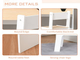 Kids Desk and Chair Set 2 Pieces Children Study Table with Storage Pull-Out Drawer Bookshelf for 3-6 T3398P421977