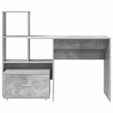 Desk Concrete Grey 131.5 x 50 x 106.5 cm Engineered Wood 3337268