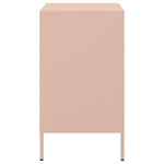 ZNTS Bedside Cabinets 2 pcs Pink 36x39x68 cm Steel 843069