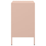 ZNTS Bedside Cabinets 2 pcs Pink 36x39x68 cm Steel 843069