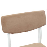 Dining Chairs 2 pcs White 48 x 49 x 95 cm Solid Rubber Wood 42020481
