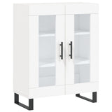 Highboard White 69.5x34x180 cm Engineered Wood 3195755