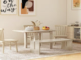 Four-Seater Drop Leaf Dining Table - Wood Effect T3398P344137