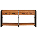 Console Tables 2 pcs Brown 160 x 33 x 75 cm Solid Acacia wood 3324224