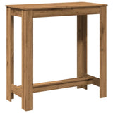 Bar Table Artisan Oak 102x50x103.5 cm Engineered Wood 854417
