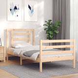 Bed Frame without Mattress Single Solid Wood 3194666