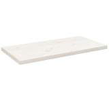Table Top White 80x40x2,5 cm Solid Wood Pine Rectangular 824401